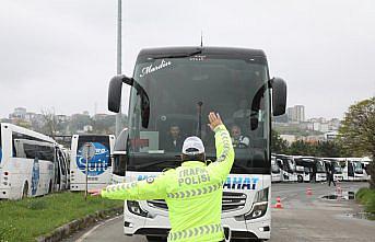 Samsun'da bayram tedbirleri kapsamında trafik denetimi yapıldı