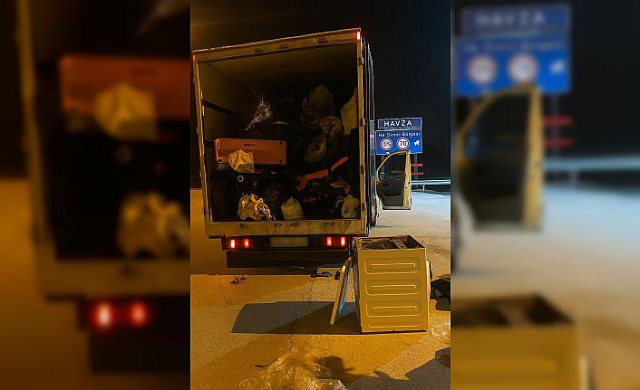 Samsun'da çamaşır makinesinin içine gizlenmiş uyuşturucu madde ele geçirildi