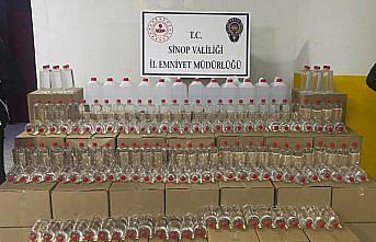 Sinop’ta 1300 litre kaçak ve sahte alkol ele geçirildi