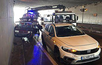 Trabzon'da trafik kazasında 2 kişi yaralandı