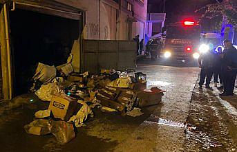 Bafra'da depoda çıkan yangın söndürüldü