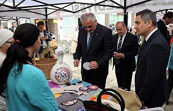 Bafra'da “Engelsiz Emekler El Sanatları“ sergisi açıldı