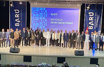 BARÜ'de rektörlük devir teslim töreni yapıldı