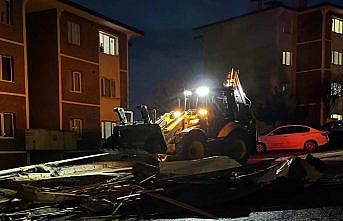 Bayburt'ta kuvvetli rüzgar etkili oldu