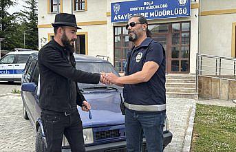 Bolu'da çalınan otomobil Sakarya'da bulunarak sahibine teslim edildi