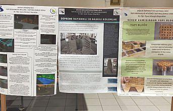 Düzce'de yüksekokul öğrencilerinden yenilikçi yapı malzemeleri sergisi
