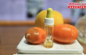 Edirne'de ortaokul öğrencileri mandalinanın raf ömrünü uzatan “doğal solüsyon“ geliştirdi