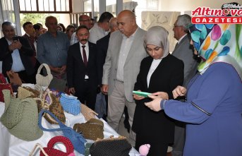 Gümüşhacıköy Halk Eğitim Merkezi yıl sonu sergisi açıldı