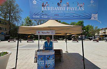 Gümüşhacıköy'de kurban bağış standı açıldı