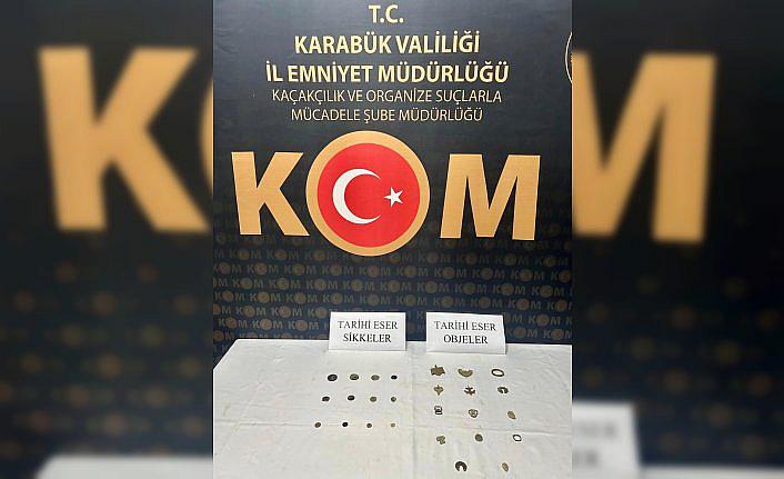 Karabük'te 12 sikke ele geçirildi