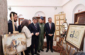 Merzifon Halk Eğitim Merkezinin yıl sonu sergisi açıldı