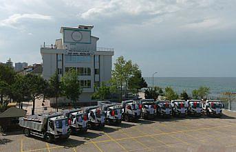 Ordu Büyükşehir Belediyesine yeni 10 iş makinesi alındı