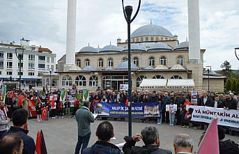 Samsun’da Filistin’e destek konvoyu düzenlendi