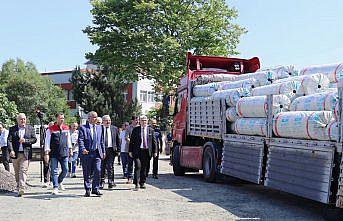 Samsun'da örtü altı üretim yapan 191 çiftçinin sera naylonu yenilendi