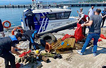 Sinop'ta deniz dibi temizliği yapıldı
