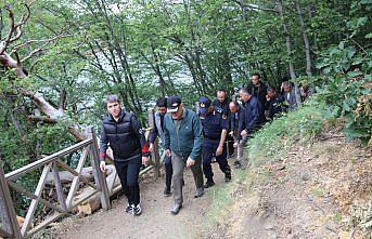 Amasya doğa yürüyüşü ve helikopter gösterisi yapıldı