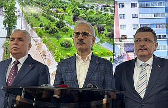 Bakan Uraloğlu, Trabzon'da sel bölgesinde incelemelerde bulundu: