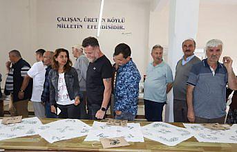 Boyabat'ta “Yazmanın İzinde“ taş baskı sergisi açıldı