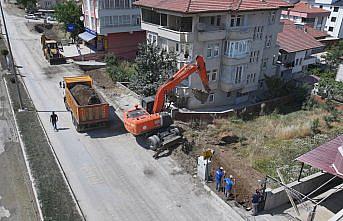 Erbaa'da Kazım Karabekir Caddesi'nde çalışmalar başladı