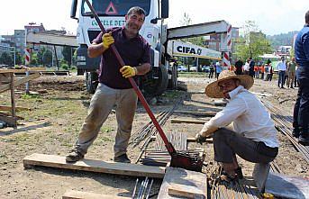 Eynesil'de şehirler arası otobüs terminalinin temeli atıldı