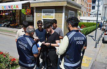 Havza'da polislerden “Tedbir elimde, hayatım güvende” çalışması