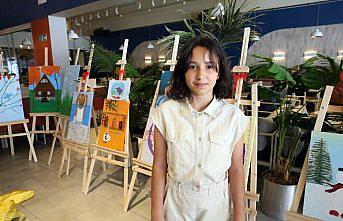 İlkokul öğrencisi resim sergisinin gelirini Türk Eğitim Vakfına bağışlayacak