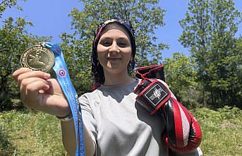 Köy işlerinde ailesinin en büyük destekçisi şampiyon wushucunun milli forma heyecanı