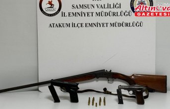 Samsun'da ruhsatsız silah operasyonunda 1 kişi yakalandı