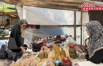 Alaçam'da üreten kadınların çalışmalarını anlatmak için tanıtım filmi çekildi