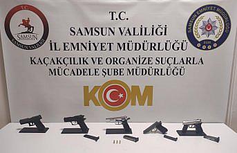 Samsun'da kurusıkı tabancayı silaha dönüştüren 2 zanlı yakalandı