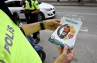 Samsun'da motosiklet sürücüleri “güvenli motosiklet sürüşü“ hakkında bilgilendirildi