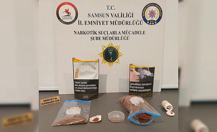 Samsun'da tütün paketinde uyuşturucu ele geçirildi