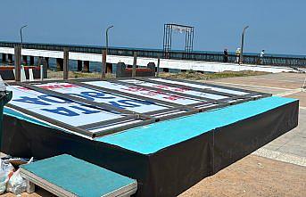 Samsun'da üzerlerine pankart düşen 5 ilkokul öğrencisi yaralandı