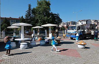 Tokat Belediyesi trafik eğitim parkı yenileniyor