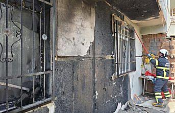 Tokat'ta yangın çıkan dairede hasar oluştu