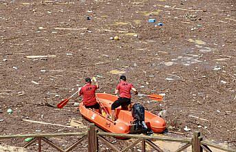 Trabzon'da yağışın ardından temizlik çalışmaları devam ediyor