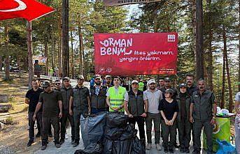 Alaçam'da yangın riskine karşı doğa temizliği yapıldı
