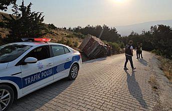 Çorum'da devrilen traktörün sürücüsü öldü