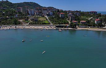 Geleceğin su sporcuları Karadeniz'de yetişiyor