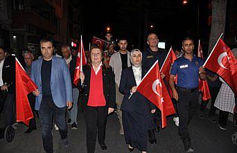 Gümüşhacıköy'de 15 Temmuz kortej yürüyüşü yapıldı