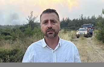 Tekirdağ'da anız yangını ormana sıçradı