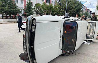 Merzifon’da iki otomobilin çarpıştığı kazada 1 kişi yaralandı