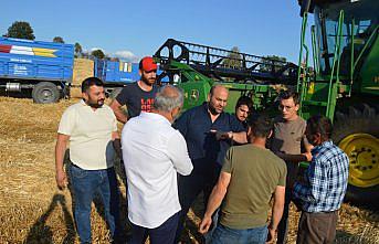 MHP Havza İlçe Başkanı Yüksel’den hasat ziyareti