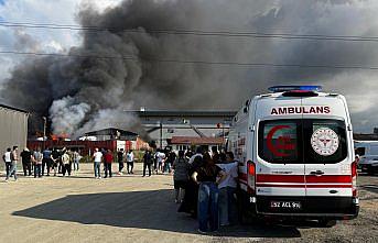 Ordu'da geri dönüşüm tesisinde yangın çıktı