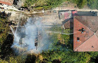 Safranbolu'da tarihi konak yandı