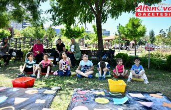 Samsun'da Engelsiz Yaşam Parkı'nda çocuklar için yaz atölyeleri başladı