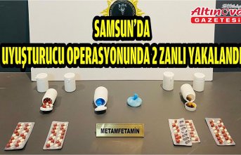 Samsun'da uyuşturucu operasyonunda 2 zanlı yakalandı