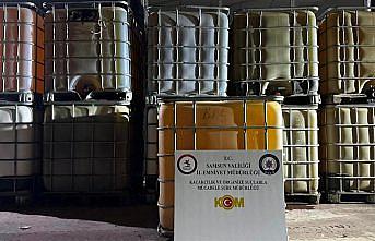 Bafra'da 11 bin litre kaçak akaryakıt ele geçirildi