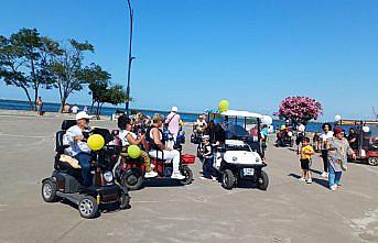 Samsun'da akülü araçlarla sünnet konvoyu düzenlendi