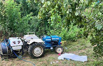Samsun'da devrilen traktörün sürücüsü öldü
